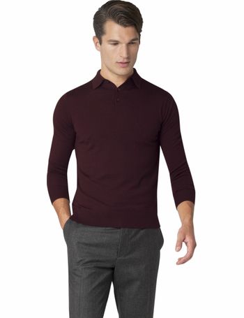 tm lewin long sleeve polo