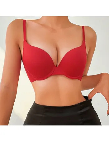 Shop SHEIN Red Bralettes