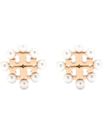 Shop Tory Burch Women's Pearl Earrings up to 70% Off | DealDoodle