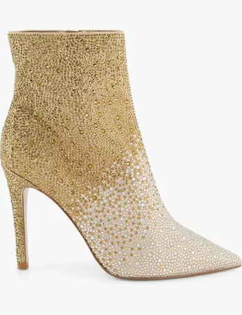 dune sparkly ankle boots