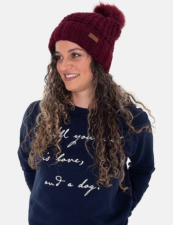 womens joules bobble hat