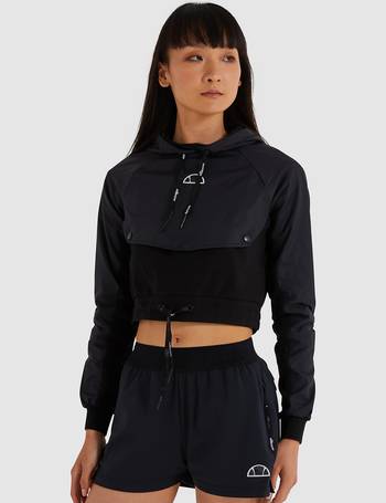 ellesse Plus cropped hoodie & leggings set in black