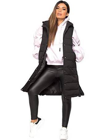 Ladie Hooded Quilted Gilet Vest Body Warmer Zip Up Sleeveless Jacket Coat Parka Outwear Waistcoat for Women millenniums Women's Winter Slim Fit Sleeveless Long Gilet