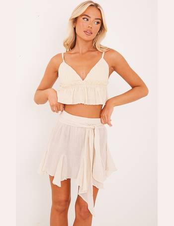 Shop Pretty Little Thing Cream Camisoles And Tanks for Women up to 80% Off