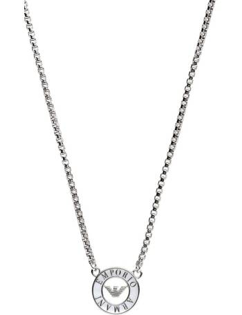 Shop Women's Emporio Armani Jewellery Silver Necklaces up to 60% Off |  DealDoodle