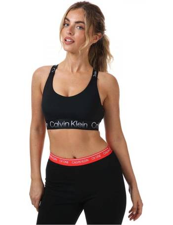 Calvin Klein Sports high support sports bra in hot coral