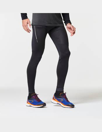 Men's Running Breathable Long Tights Dry - black KALENJI