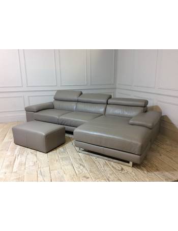 Darlings Of Chelsea Leather Sofas, Milano Leather 2 Piece Chaise Sectional Sofa