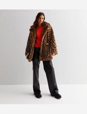 Stone Hooded Faux Fur Jacket - Gini London | SilkFred US