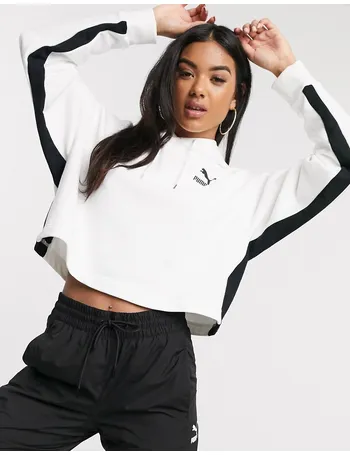 puma crop top hoodie