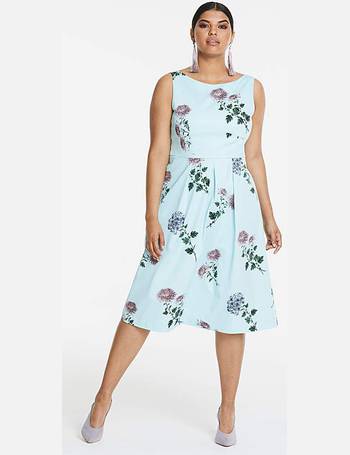 Oasis pressed flower skater hot sale dress