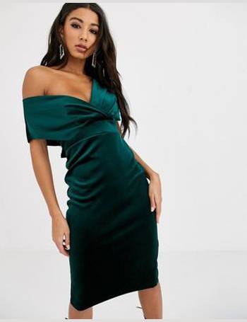 green velvet asos dress