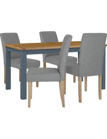 Argos Round Dining Tables For 4 Oak, Argos Home Lido Glass Round Dining Table 4 Grey Chairs