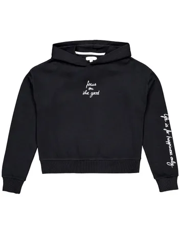 girls slogan hoodie