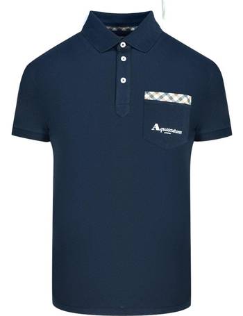 Shop Aquascutum Men s Check Polo Shirts up to 70 Off DealDoodle