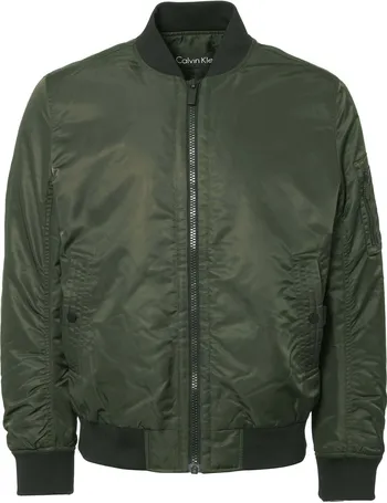 calvin klein bomber jacket green