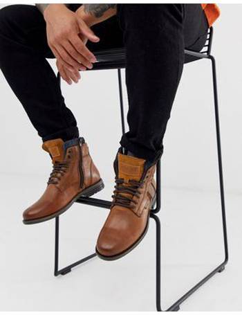 Shop Levi's Mens Brown Leather Boots up to 70% Off | DealDoodle