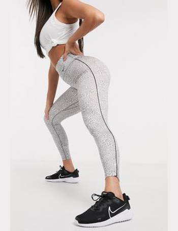 Nike Training one tight cropped leggings in leopard print