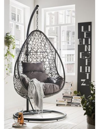 Vasilia swing discount chair with stand