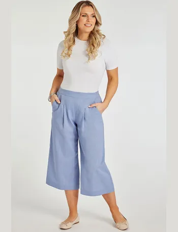 Bon marche linen hot sale cropped trousers