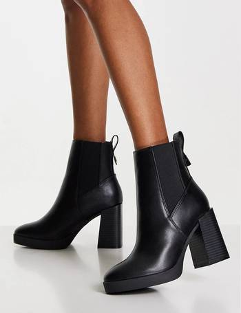 black heeled boots river island