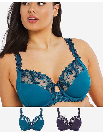 2 Pack Flora Full Cup Non Wired Bras