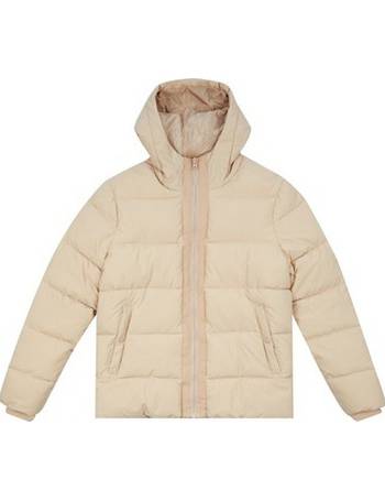 mens puffer jacket cream