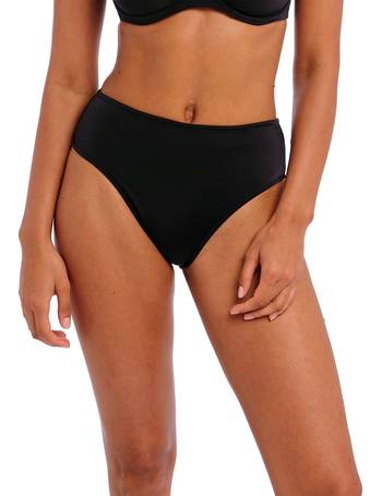 Ribbed Belted High Waist Bikini Bottoms