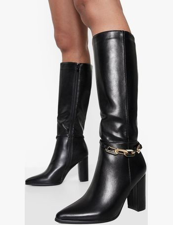 debenhams leather knee high boots