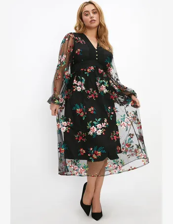 Gina embroidered 2024 dress coast