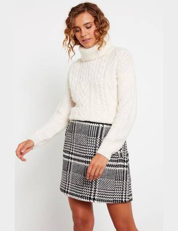 F&f black 2025 tweed mini skirt