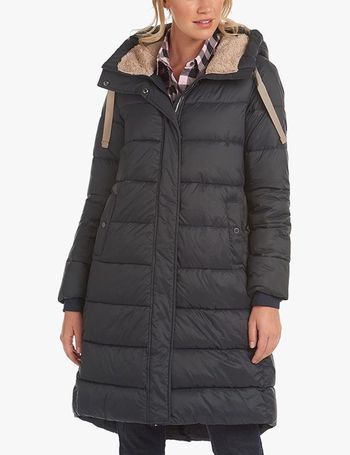 barbour cassins quilted longline coat