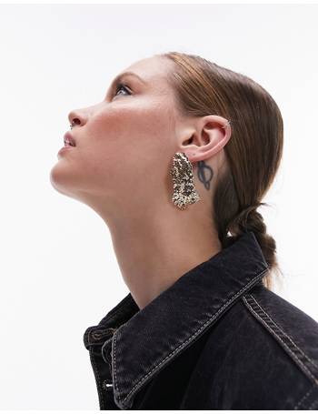 Topshop hot sale gold earrings