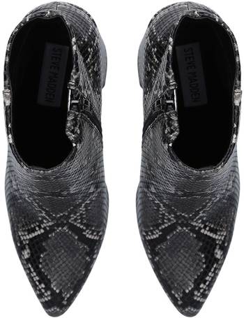 Steve madden best sale snake print booties