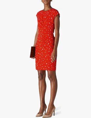 whistles riya print tiered dress