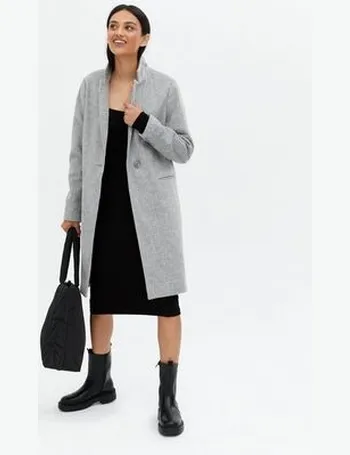 grey coat new look