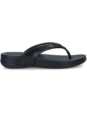 carvela comfort black sandals