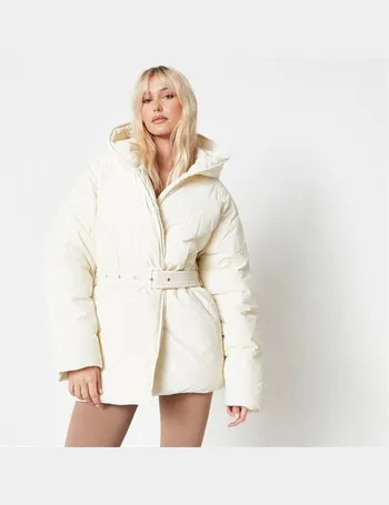 Golddigga belted bubble jacket on sale ladies