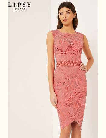 Lipsy vip asymmetric 2025 lace bodycon dress