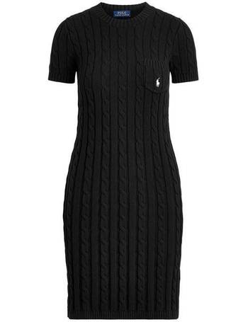 cable knit polo dress