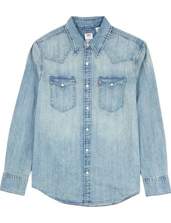 mens levi denim shirts uk