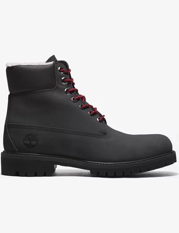 mens black and red timberland boots