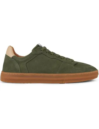 lhenstr textile and suede trainers