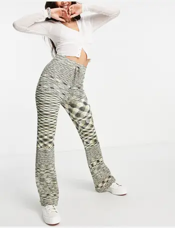Emory Park high waist straight leg pants in pinstripe co-ord