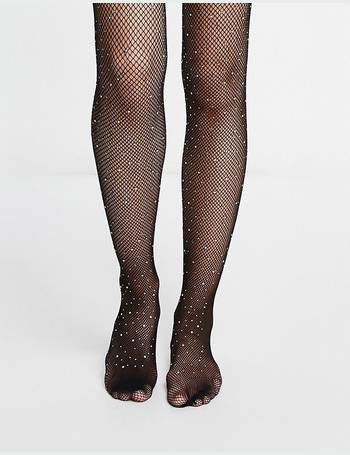 Ann Summers diamante fishnet tights in black