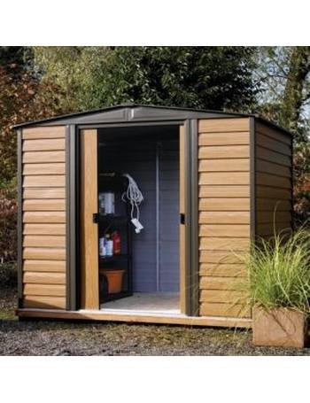 arrow storage 10 x 9 ft. woodhaven storage shed outdoor