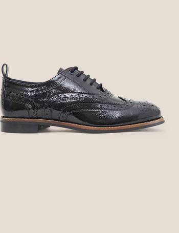 Patent Lace Up Flatform Brogues, M&S Collection