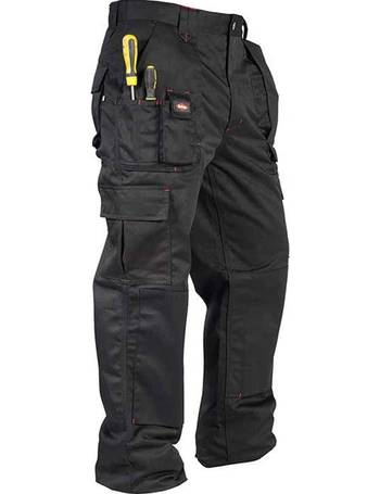 Lee Cooper Mens Heavy Duty Easy Care Multi Pocket Work Safety Classic Cargo Pants  Trousers Black Size 30 Waist Short 29 Leg  Amazoncouk Fashion