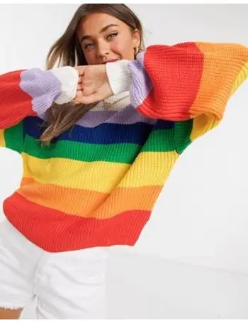 Rainbow best sale sweater asos