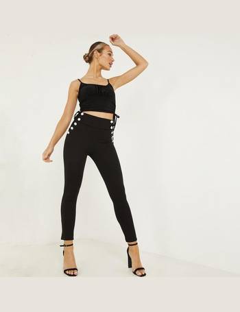 quiz high waisted trousers